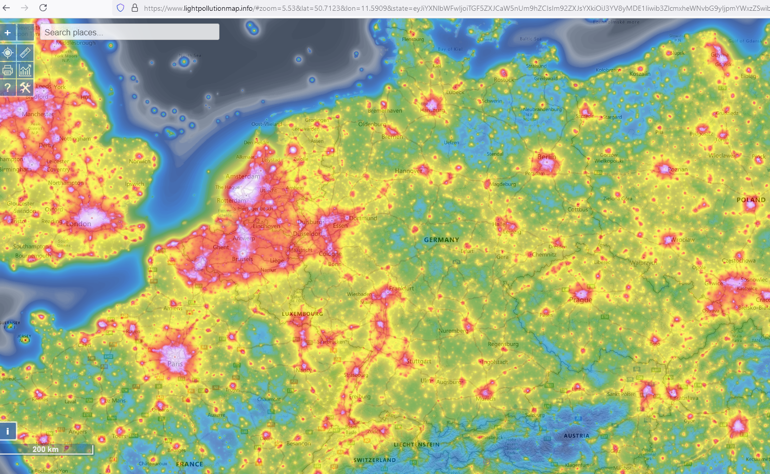 Dissertation on light pollution